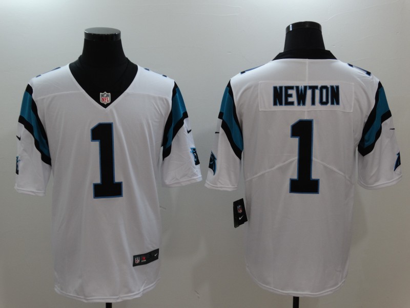 Mens Nike Carolina Panthers #1 Cam Newton White Vapor Untouchable Limited Stitched NFL Jersey->dallas cowboys->NFL Jersey